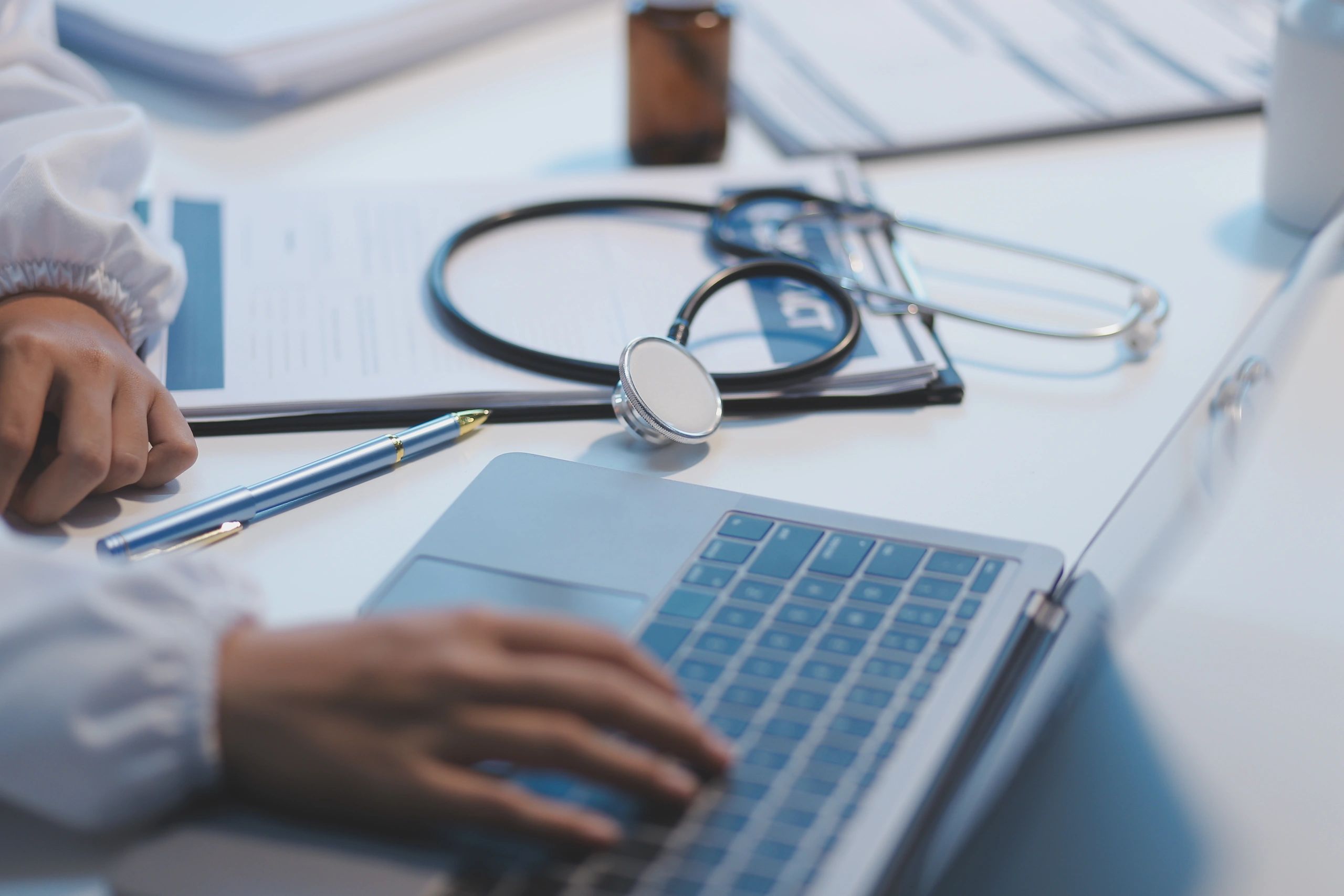 Healthcare professional monitoring trial data